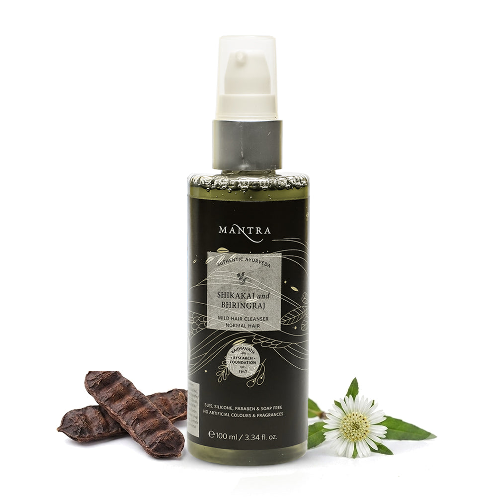 Shikakai and Bhringraj Mild Hair Cleanser for Normal Hair