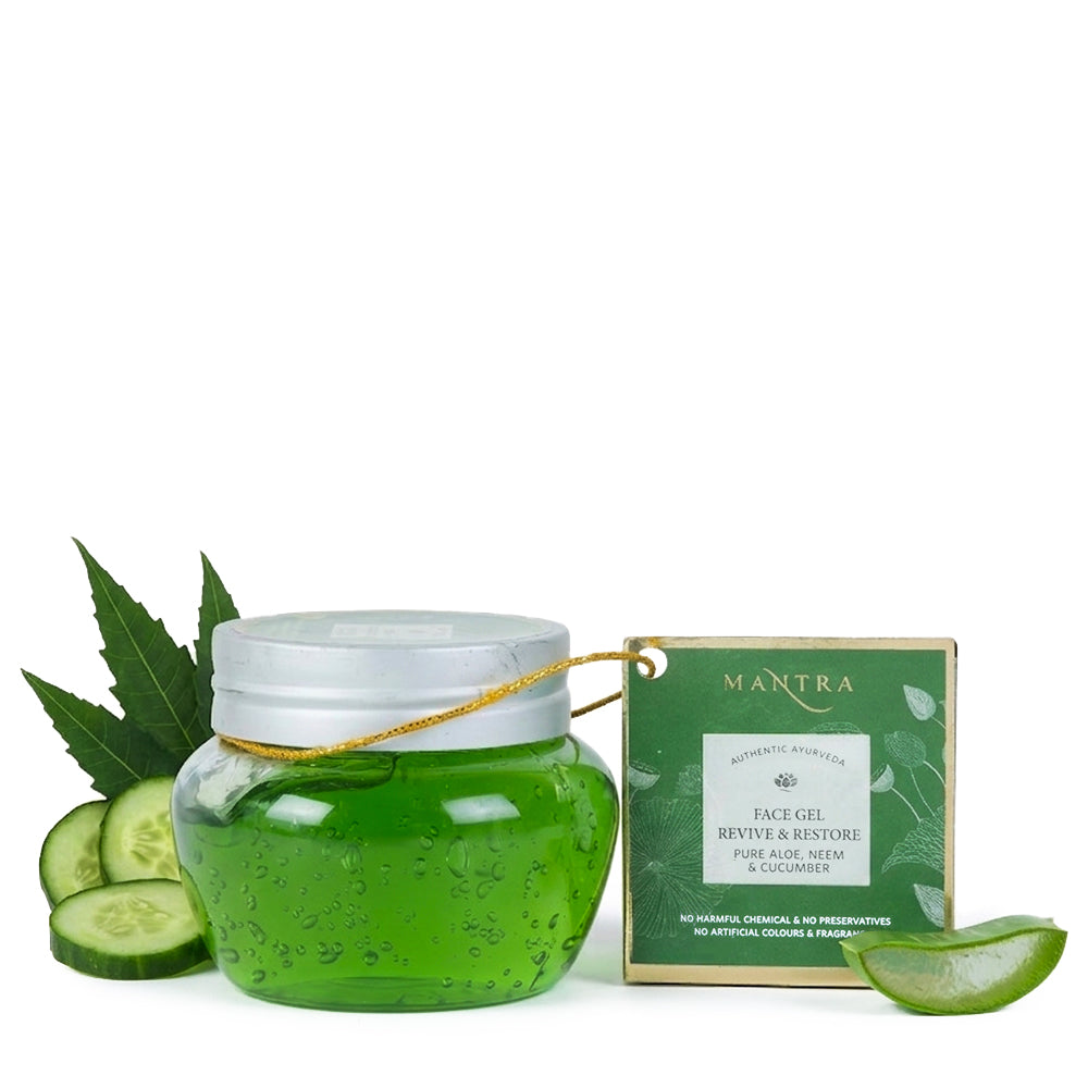Face Gel Revive & Restore Pure Aloe, Neem & Cucumber