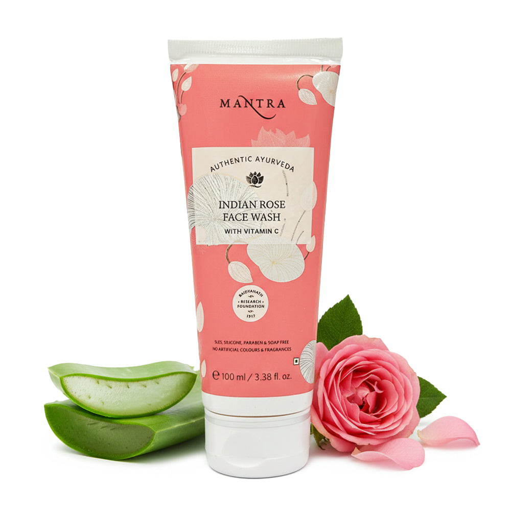 Indian Rose Face Wash With Vitamin C