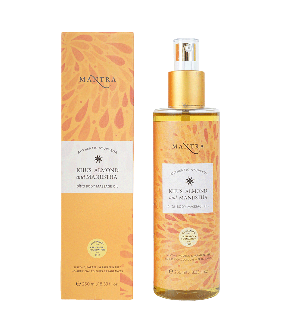 Khus, Almond And Manjistha Pitta Body Massage Oil