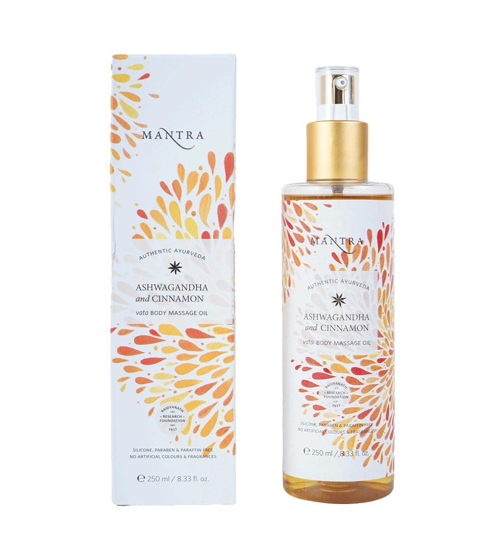 Ashwagandha And Cinnamon Vata Body Massage Oil