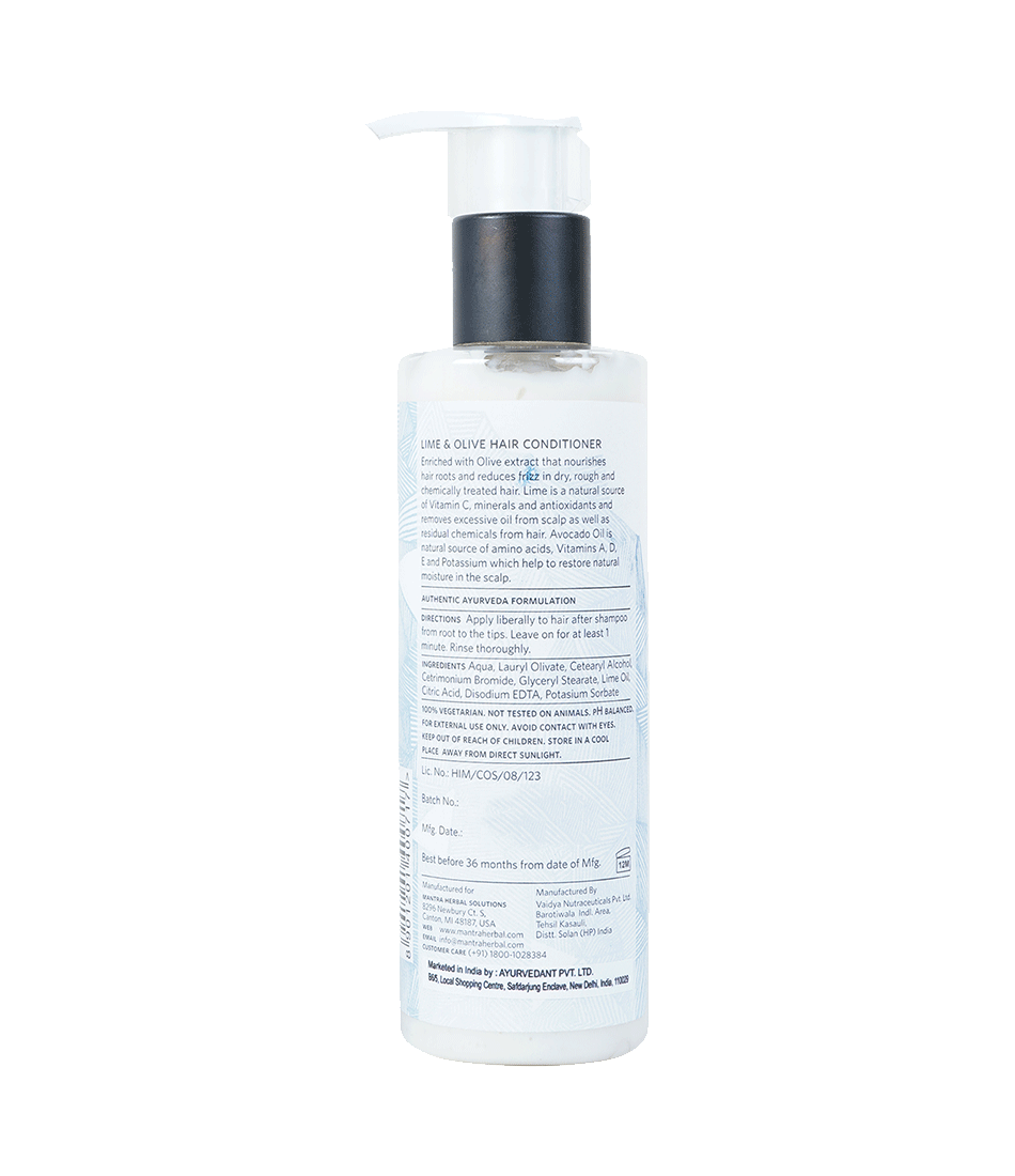 Lime And Olive Hair Conditioner For Dry And Damaged Hair For Men