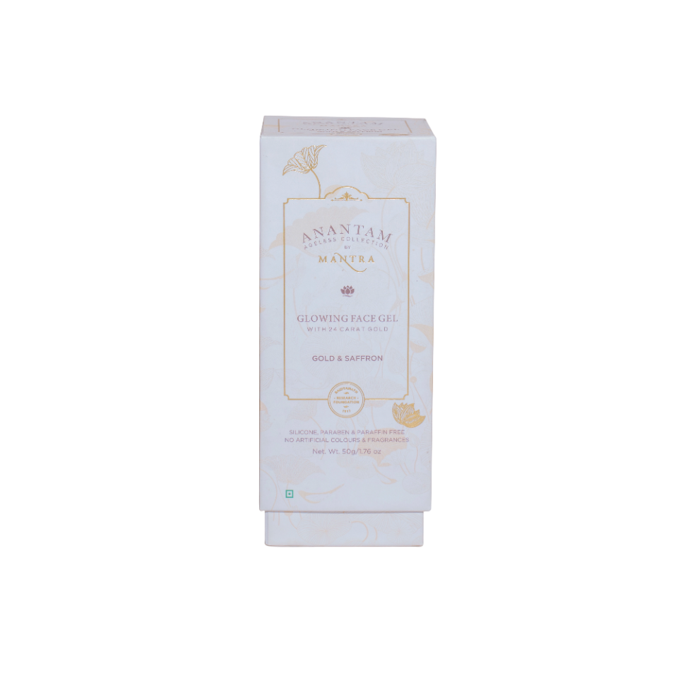 Gold and Saffron Glowing Face Gel with 24 Carat Gold