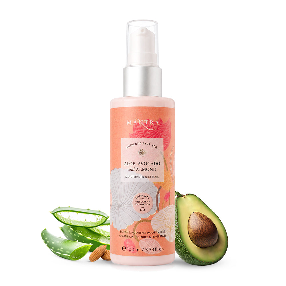Aloe, Avocado And Almond Moisturiser With Rose