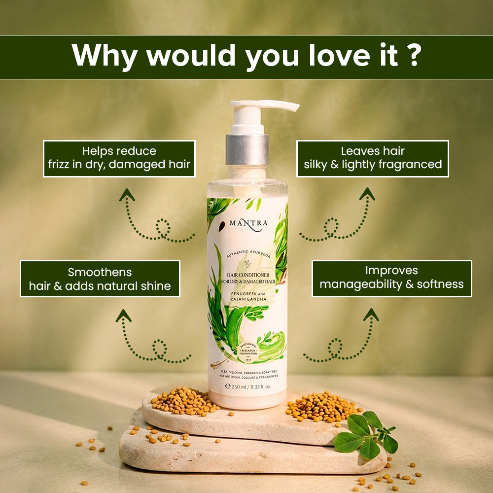Fenugreek and Rajanigandha Hair Conditioner for Dry & Damaged Hair