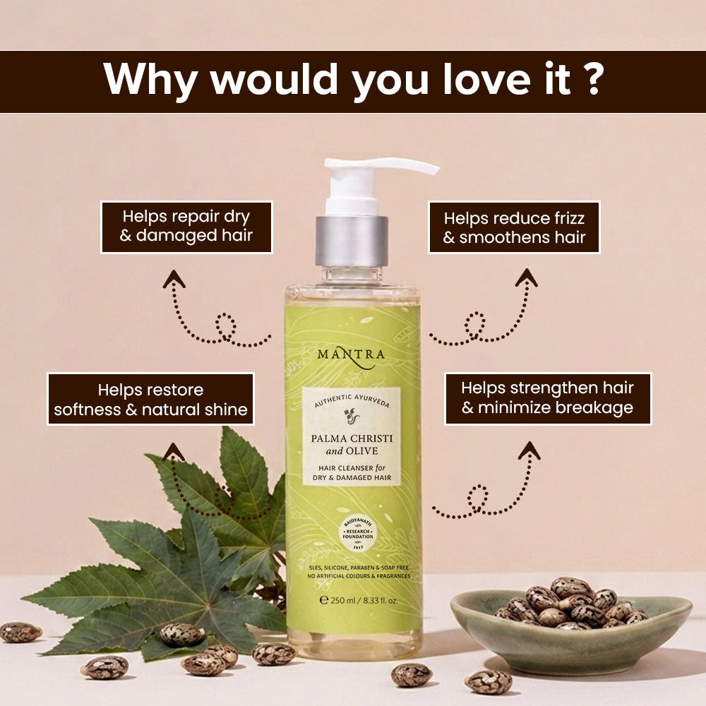 Palma Christi and Olive Hair Cleanser for Dry & Damaged Hair