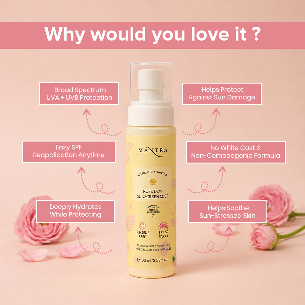 Rose Dew Sunscreen Mist SPF 50 PA+++
