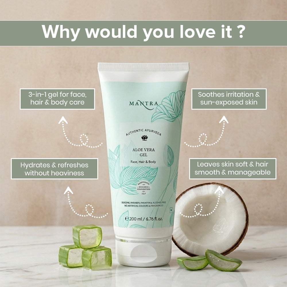 Aloe Vera Gel Face, Hair & Body