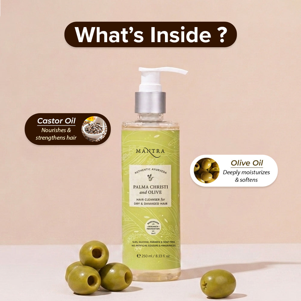 Palma Christi and Olive Hair Cleanser for Dry & Damaged Hair