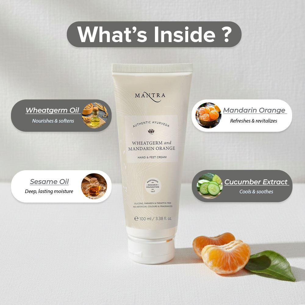 Wheatgerm and Mandarin Orange Hand & Feet Cream
