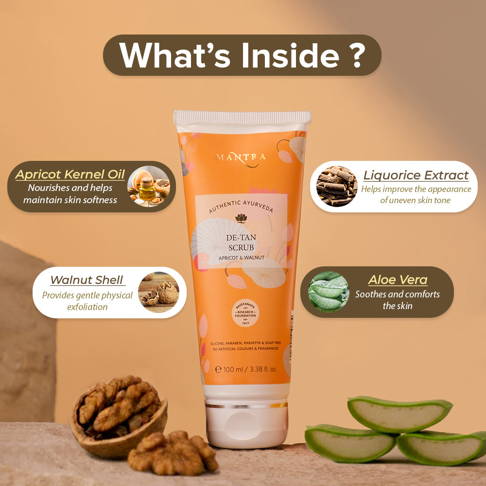 De-Tan Scrub Apricot & Walnut