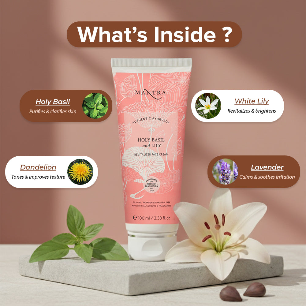 Holy Basil And Lily Revitalizer Face Cream