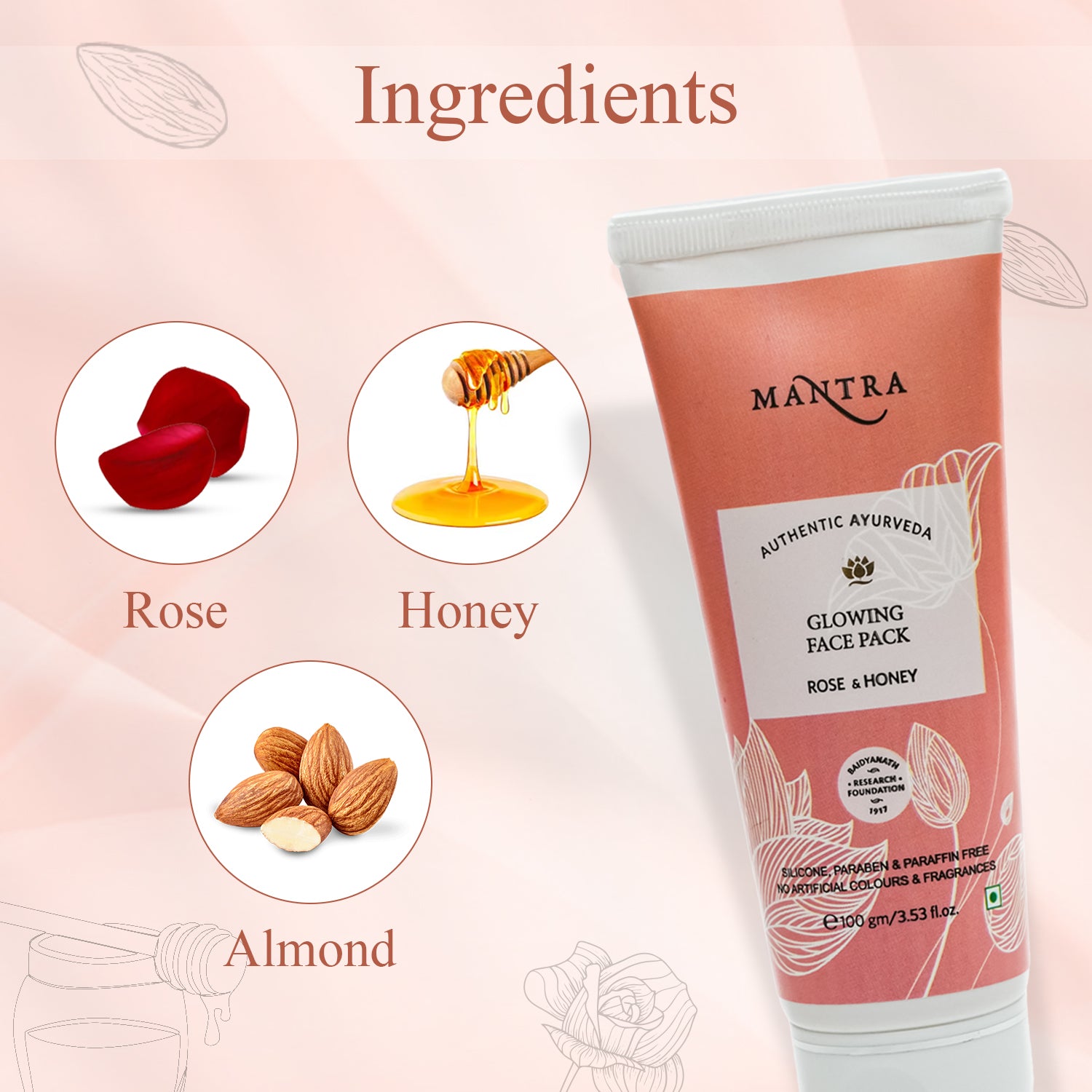 Rose & Honey Glowing Face Pack
