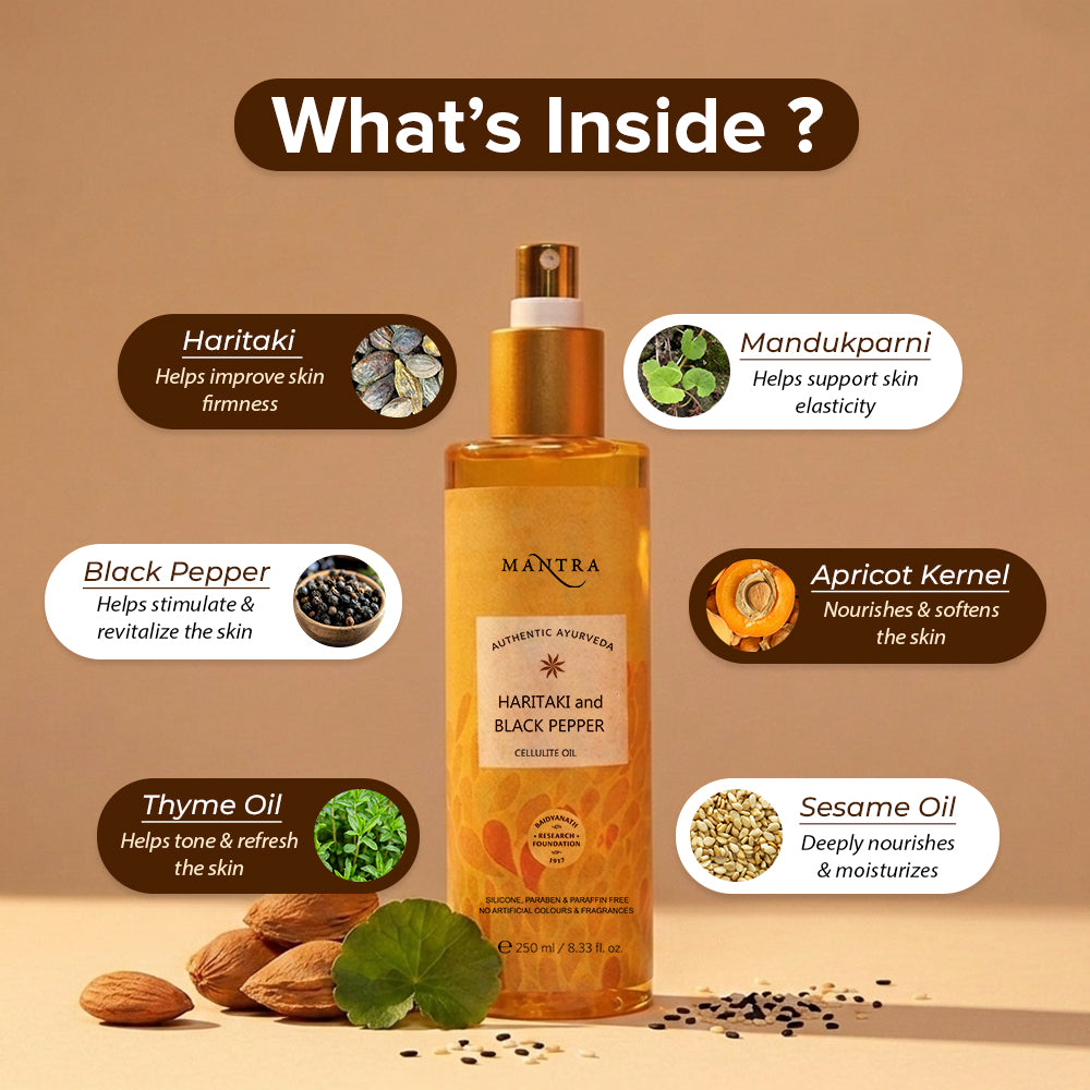 Haritaki And Black Pepper Cellulite Oil