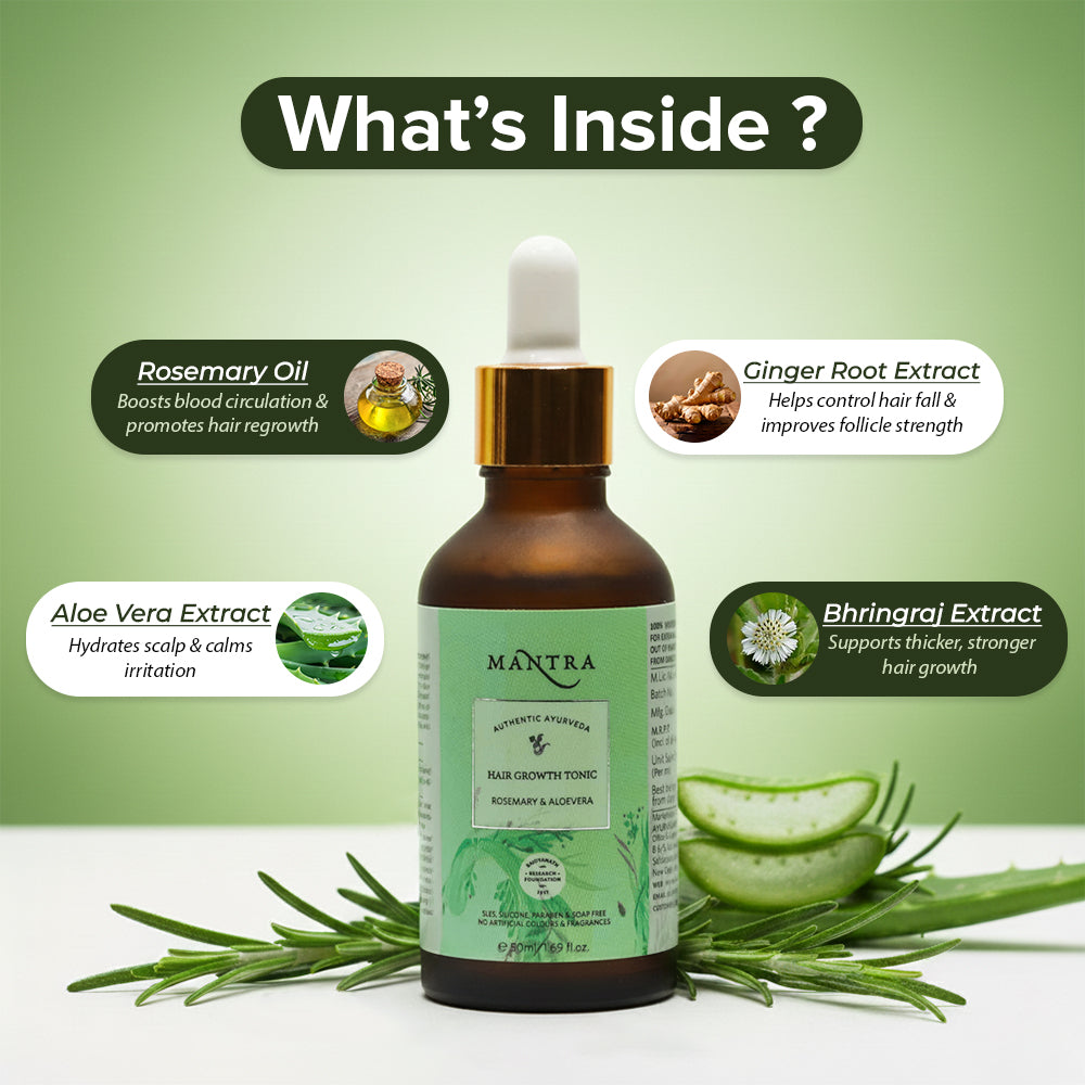 Hair Growth Tonic Rosemary & Aloevera