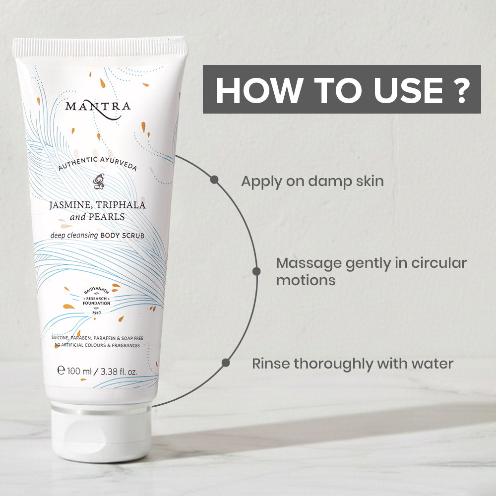 Jasmine, Triphala And Pearls Deep Cleansing Body Scrub