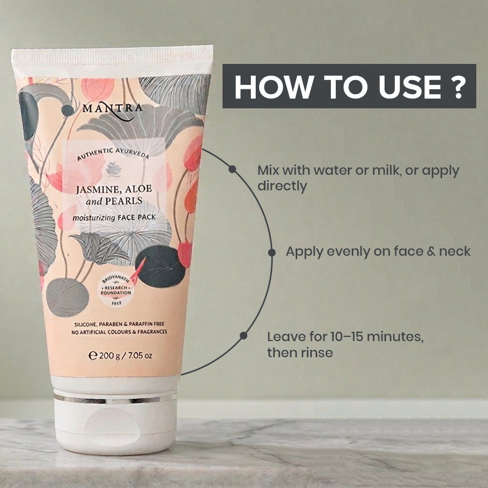 Jasmine, Aloe And Pearls Moisturizing Face Pack