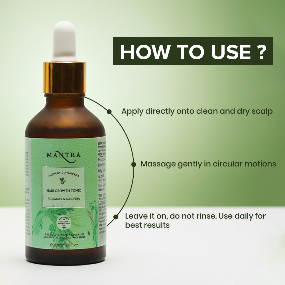 Hair Growth Tonic Rosemary & Aloevera