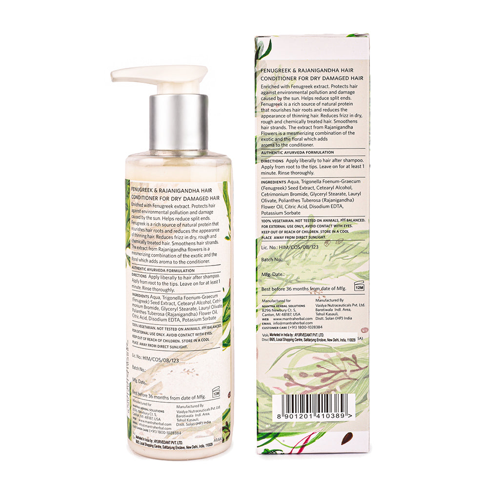 Fenugreek and Rajanigandha Hair Conditioner for Dry & Damaged Hair