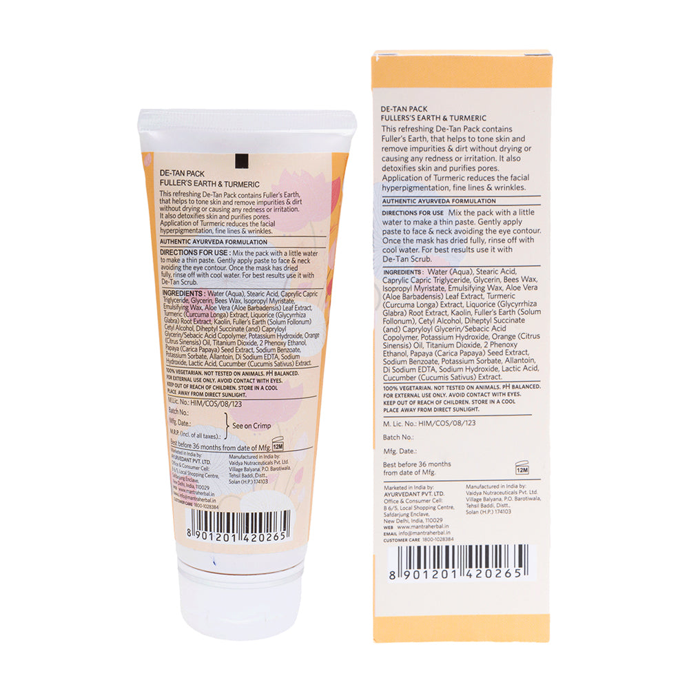 De-Tan Pack Fuller’s Earth & Turmeric