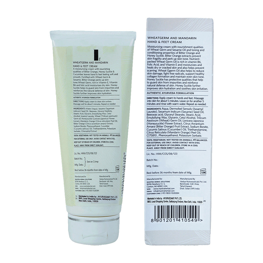 Wheatgerm and Mandarin Orange Hand & Feet Cream