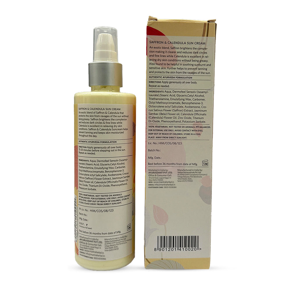 Saffron And Calendula Sun Cream SPF50
