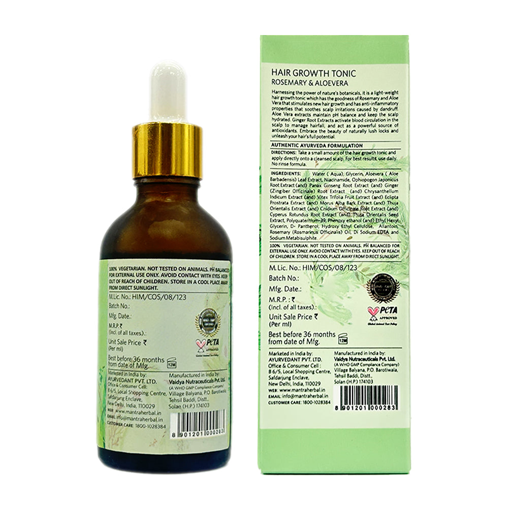 Hair Growth Tonic Rosemary & Aloevera