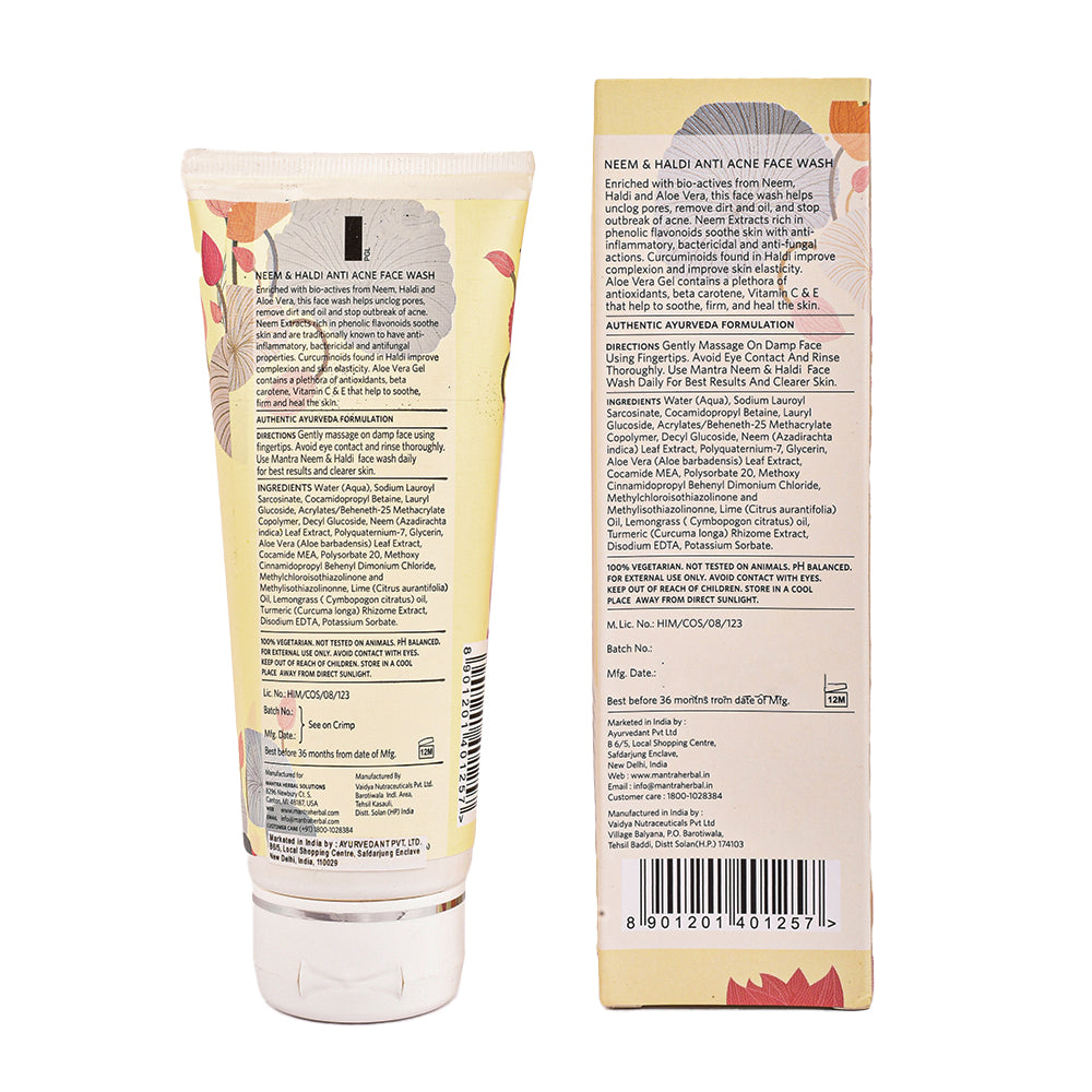 Neem and Haldi Anti-Acne Face Wash