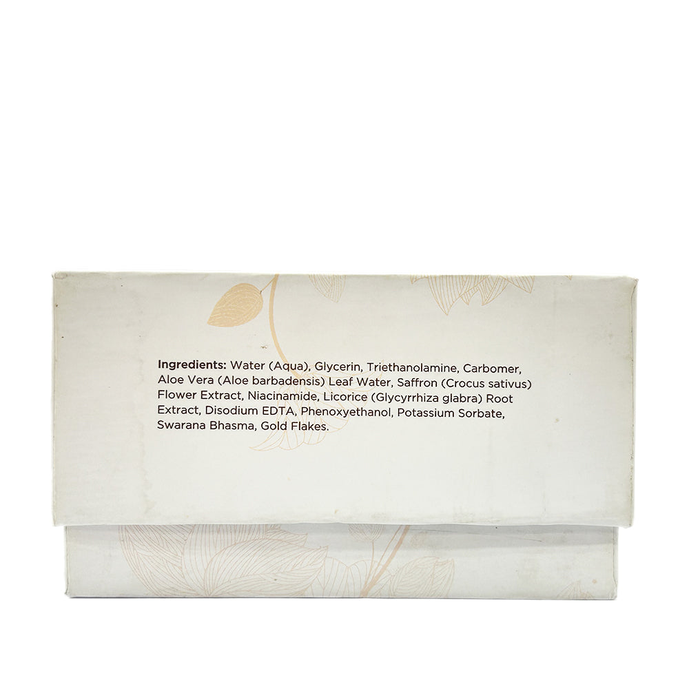 Gold and Saffron Glowing Face Gel with 24 Carat Gold