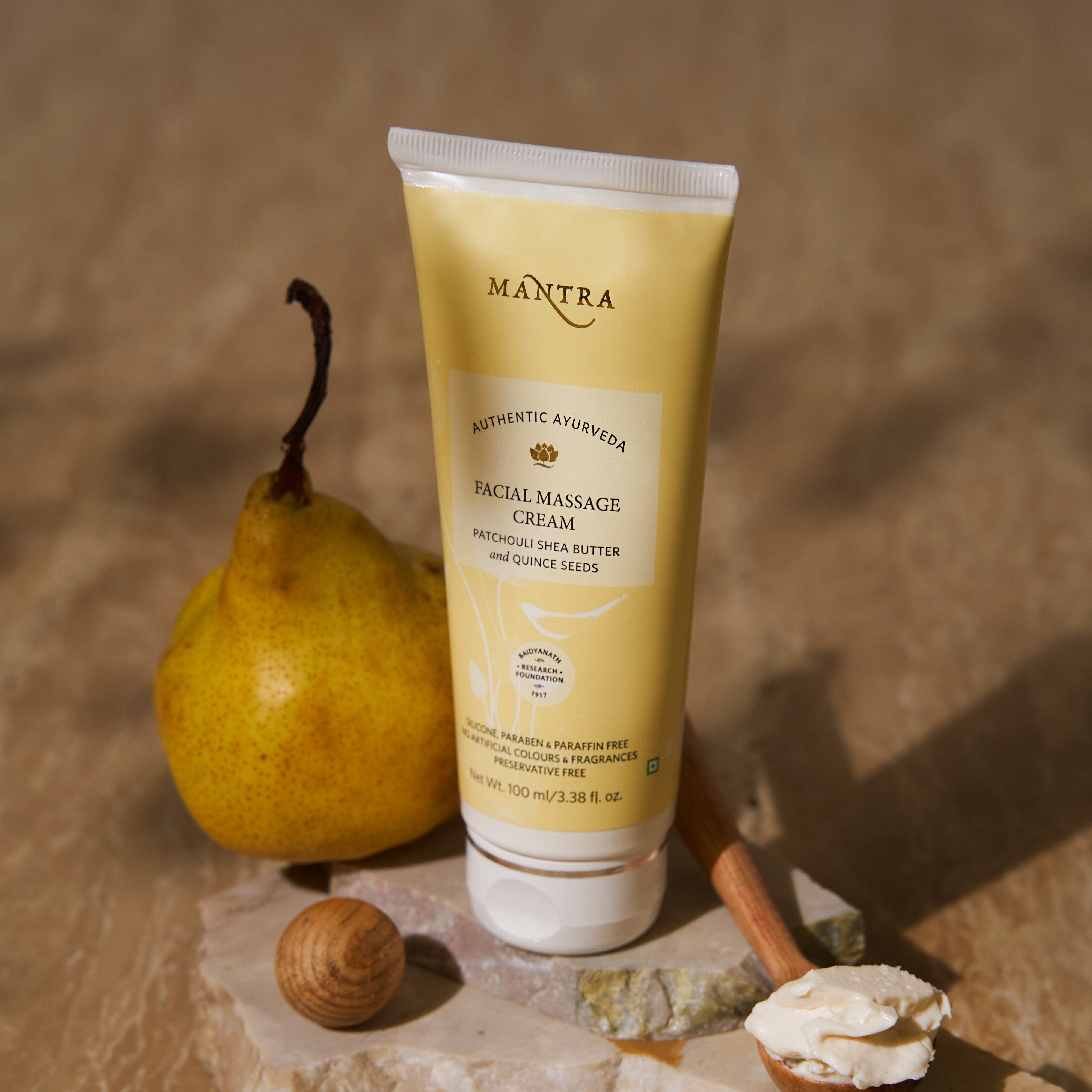 Facial Massage Cream Patchouli Shea Butter and Quince Seeds
