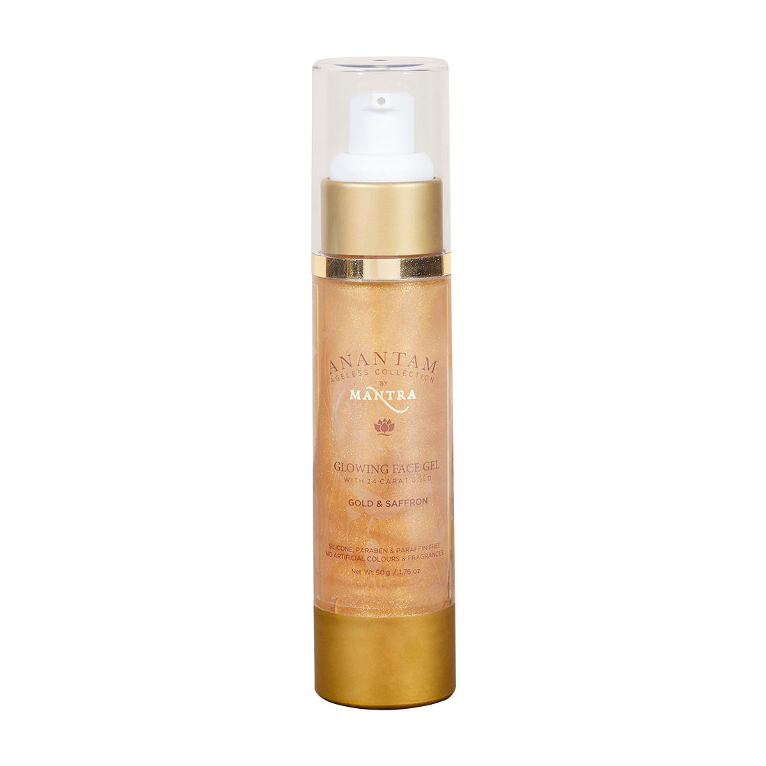 Gold and Saffron Glowing Face Gel with 24 Carat Gold