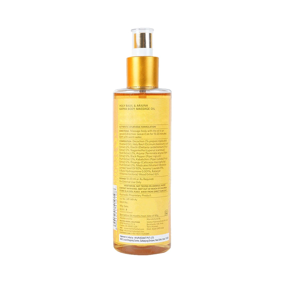 Holy Basil And Arjuna Kapha Body Massage Oil