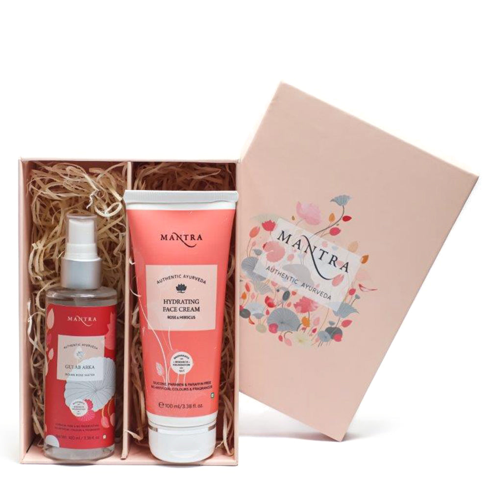 Rose Skin Care Gift Box | Hydrating Face Cream 100ml | Gulab Arka 100ml