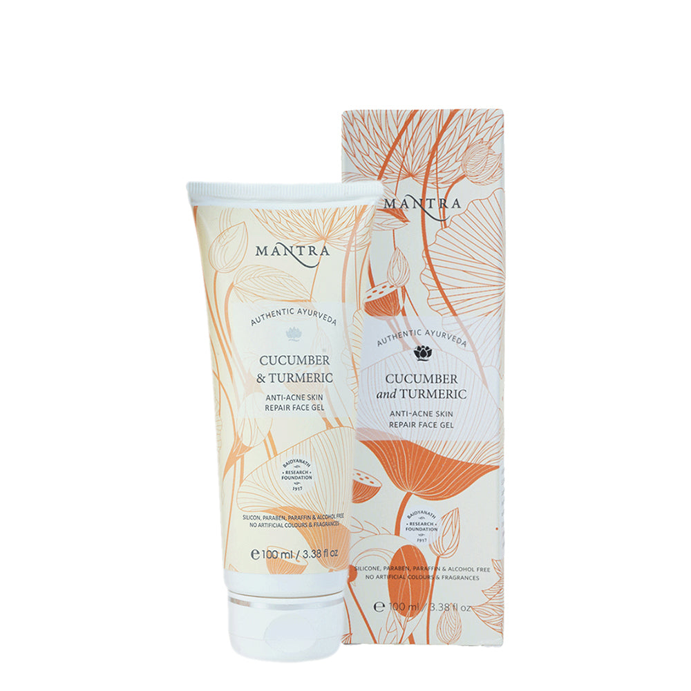 Anti-Acne Combo: Neem and Haldi Anti Acne Face Wash + Cucumber & Turmeric Anti Acne Skin Repair Face Gel