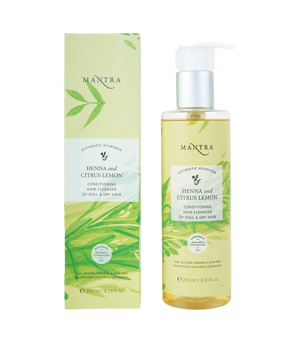 Henna and Citrus Lemon Conditioning Hair Cleanser for Dull & Dry Hair