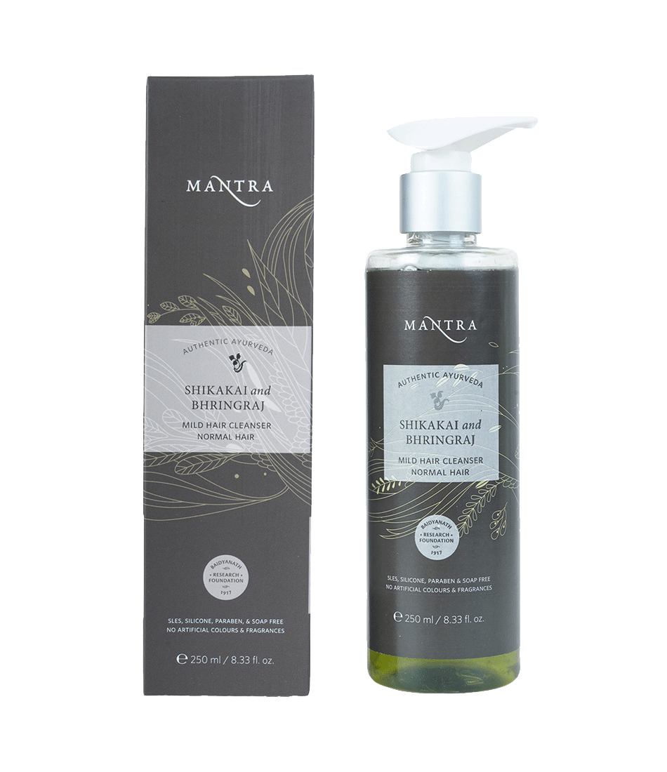 Shikakai and Bhringraj Mild Hair Cleanser for Normal Hair