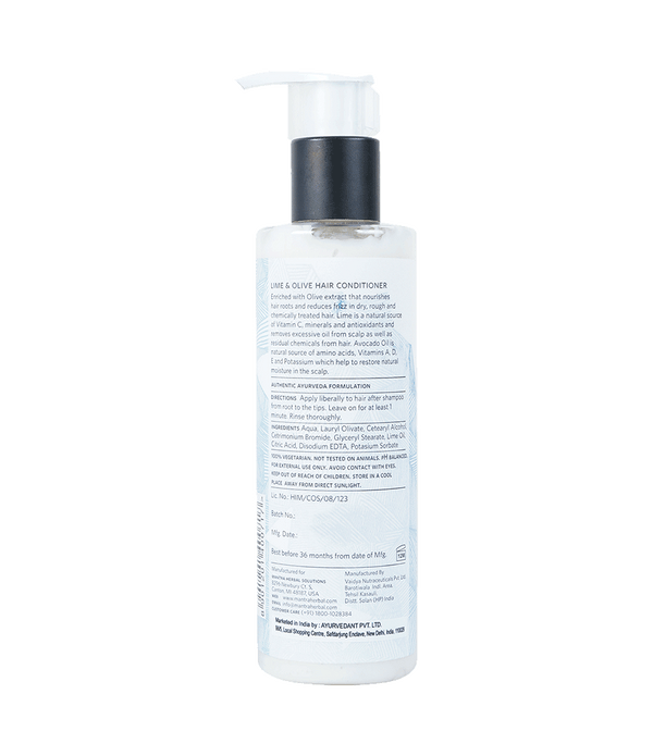 Lime And Olive Hair Conditioner For Dry And Damaged Hair For Men