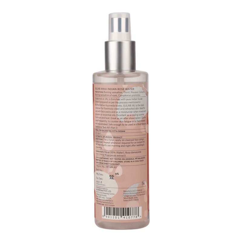 Gulab Arka Indian Rose Water, Best Gulab Jal for Face