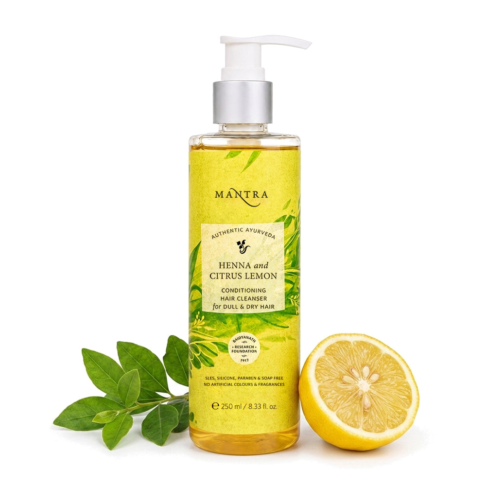 Henna and Citrus Lemon Conditioning Hair Cleanser for Dull & Dry Hair