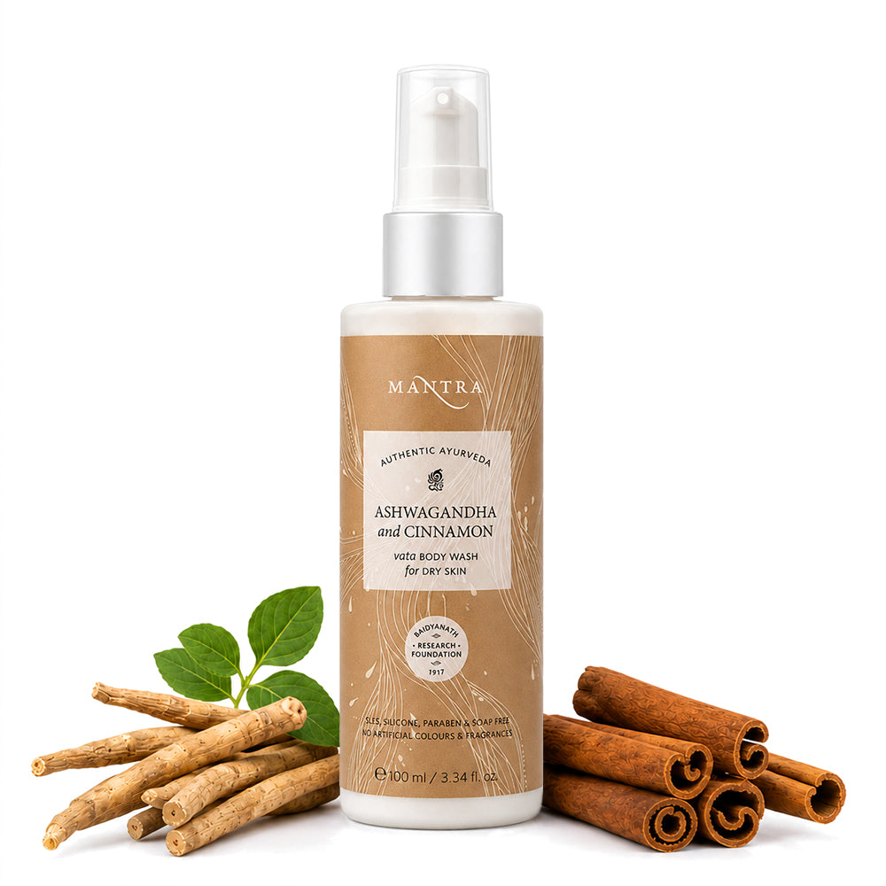 Ashwagandha and Cinnamon Vata Body Wash for Dry Skin
