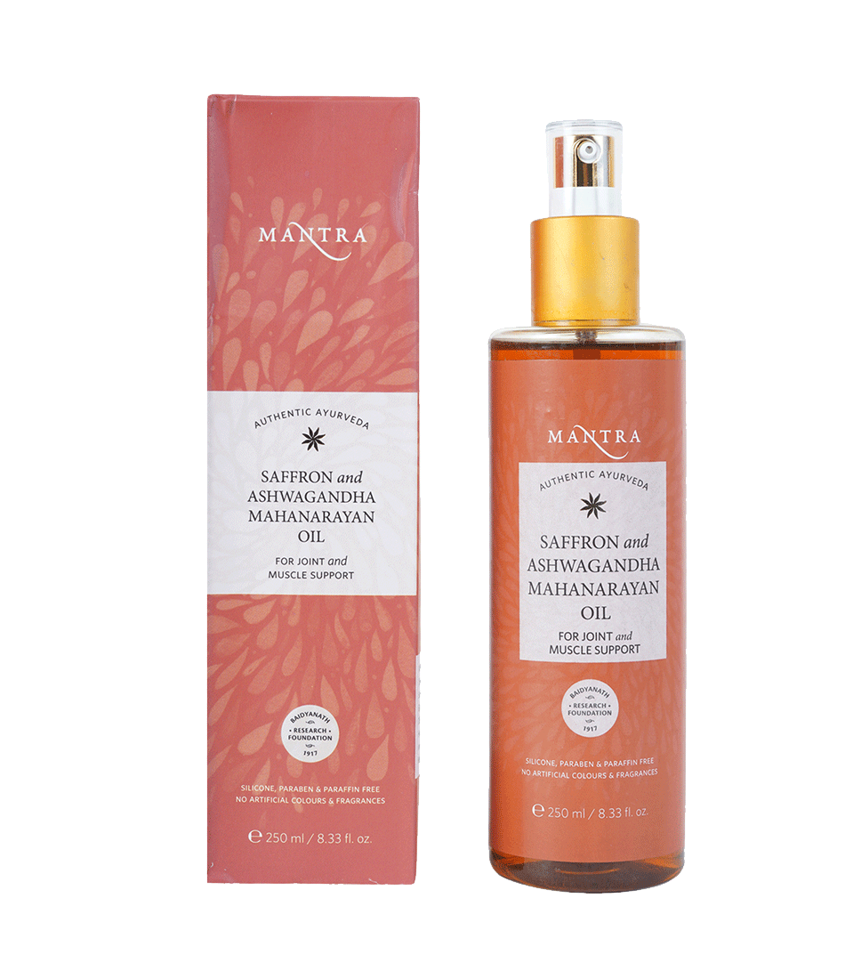 Saffron & Ashwagandha Mahanarayan Oil For Joint And Muscle Support