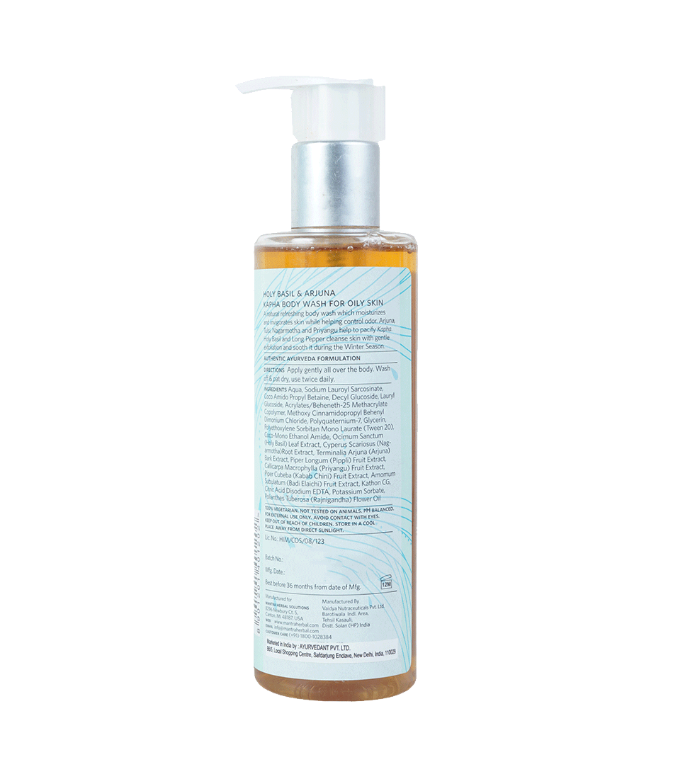 Holy Basil and Arjuna Kapha Body Wash for Oily Skin