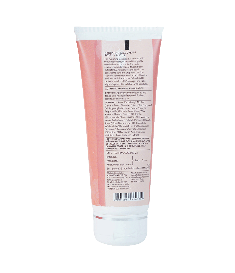 Rose and Hibiscus Hydrating Face Cream