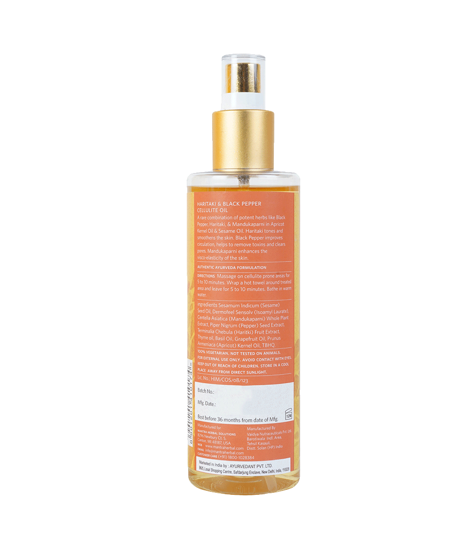 Haritaki And Black Pepper Cellulite Oil