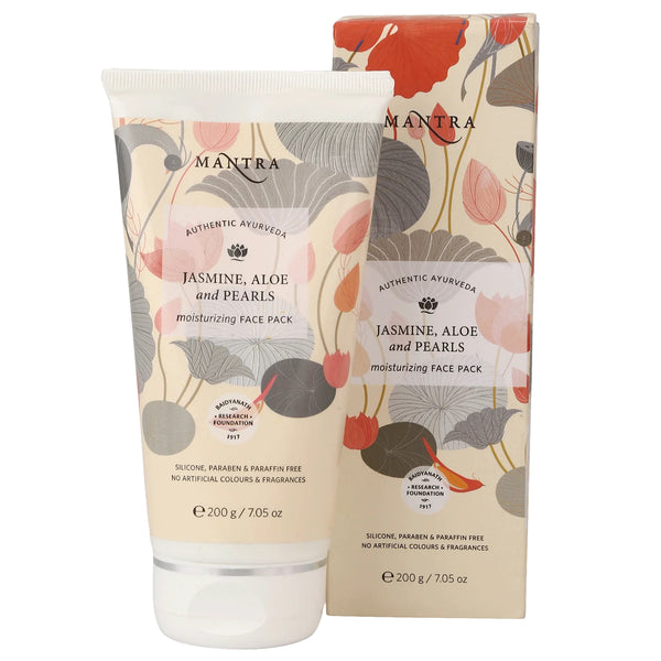 Jasmine Aloe & Pearl Moisturizing Face Pack 200gm + Pollution Defense Face Gel with Aloe Turmeric & Sandalwood  100gm