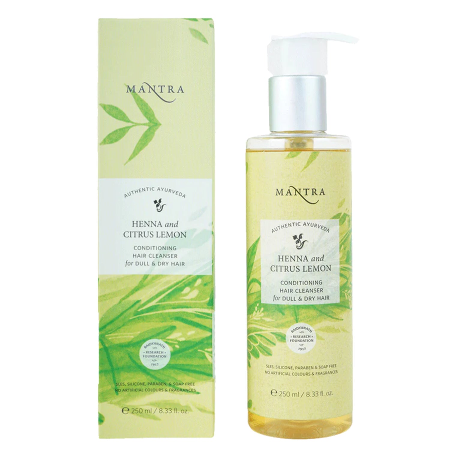Henna & Citrus Lemon Conditioning Hair Cleanser 250ml  + Fenugreek & Rajnigandha Hair Conditioner 100ml
