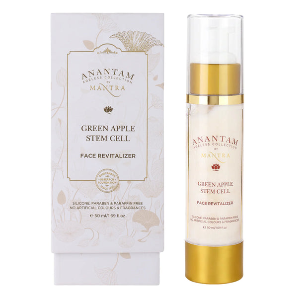 Green Apple Stem Cell Face Revitalizer 50ml + Saffron Orange & Amla Glowing Face Gel with SPF 20 50ml