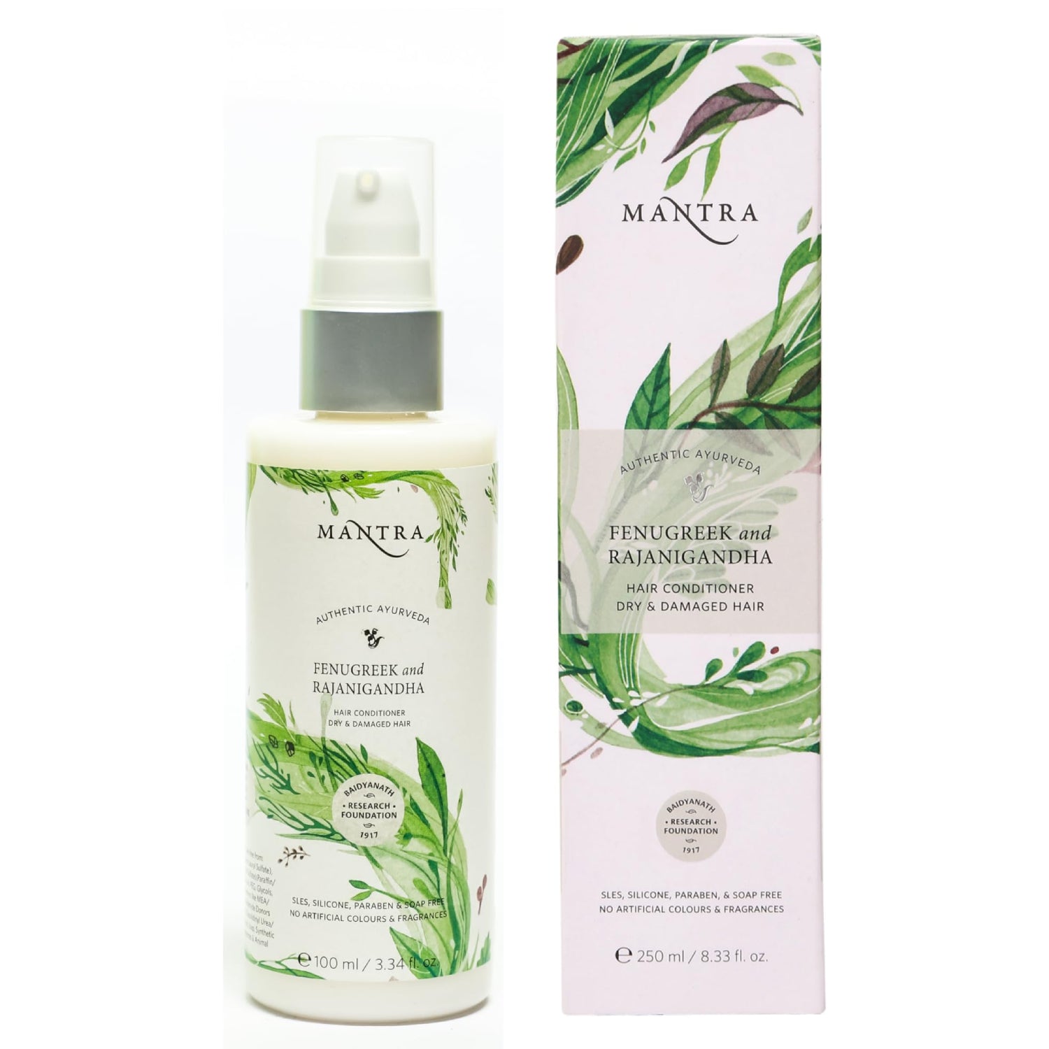 Henna & Citrus Lemon Conditioning Hair Cleanser 250ml  + Fenugreek & Rajnigandha Hair Conditioner 100ml