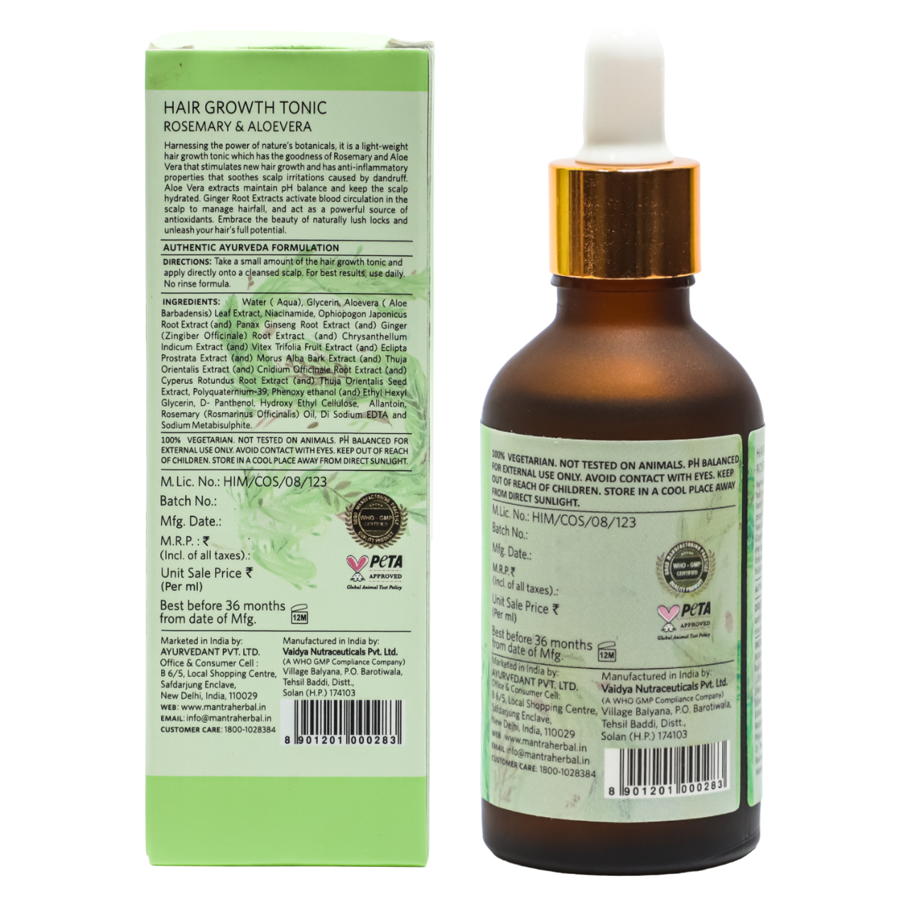 Hair Growth Tonic Rosemary & Aloevera