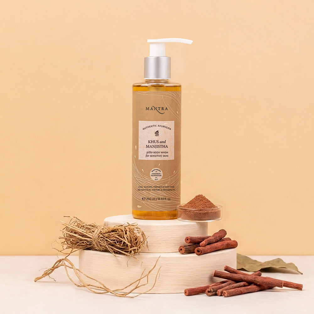 Khus and Manjistha Pitta Body Wash for Sensitive Skin
